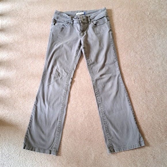 Smart Set Jeans Boot Cut Womens Size 11 Y2K 90's Grey Taupe Colour Stretch Denim - Picture 1 of 13